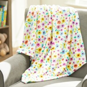 Baby spring flower blanket